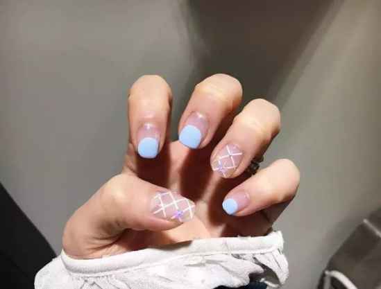 美上天的“渔网美甲”渔网袜的升级版