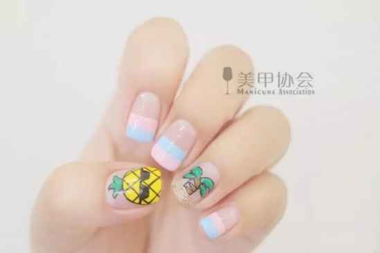 手绘美甲图片