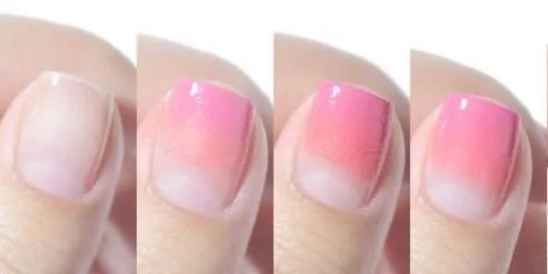 渐变美甲怎么做