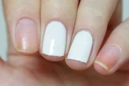 格子美甲图片