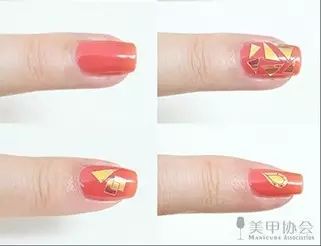 几何美甲图片