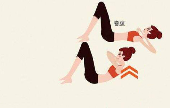 卷腹的正确做法 图示 卷腹的正确做法