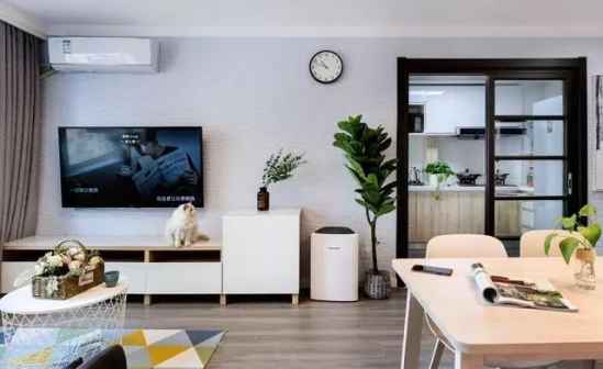 两室两厅装修效果图 71㎡的北欧风二居室装修设计
