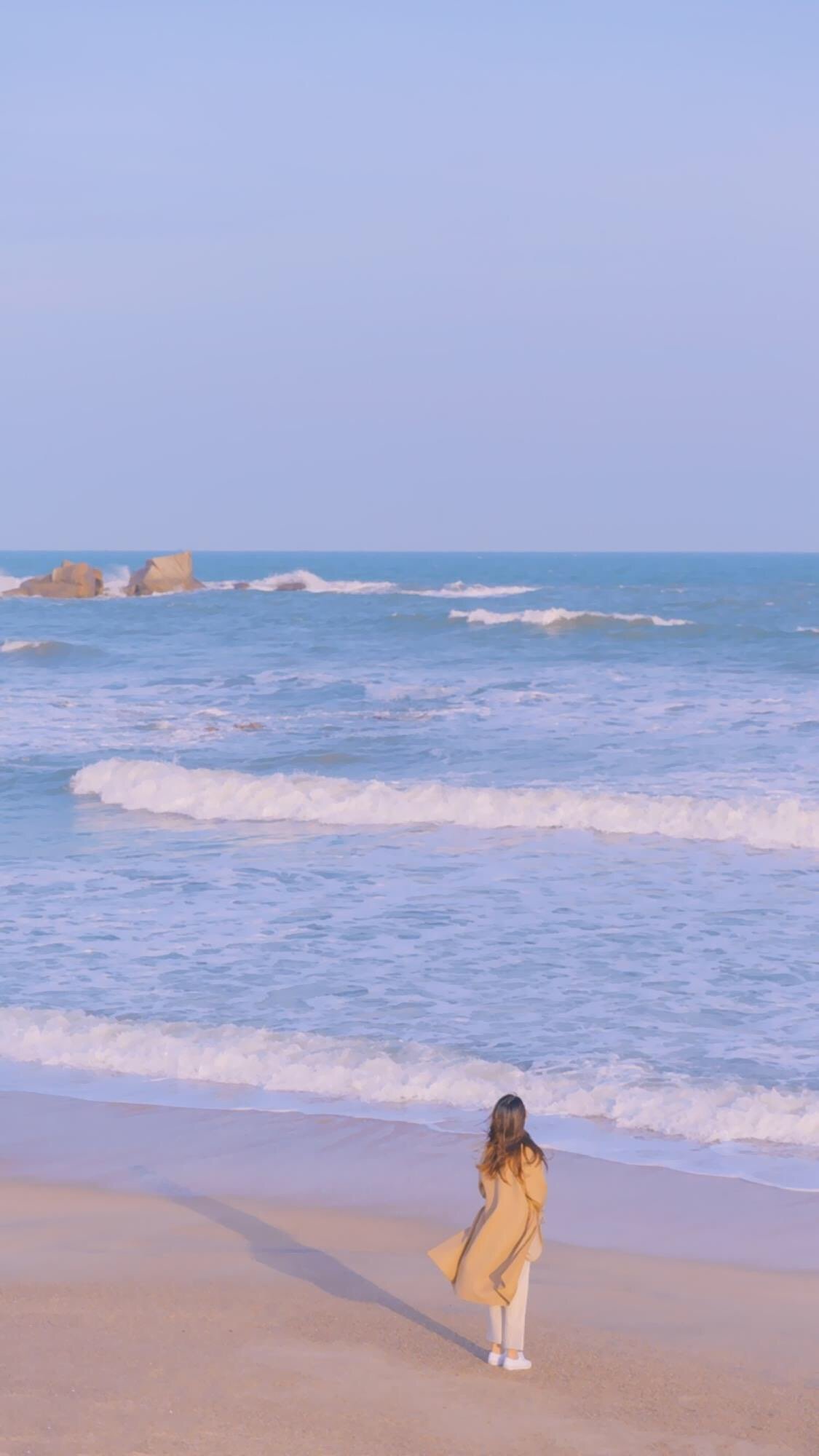 蓝天海边清新高清手机壁纸