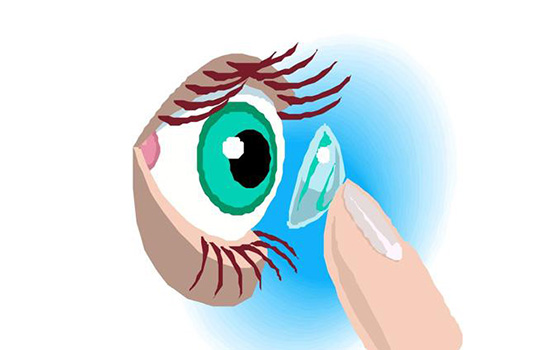 烫头发可以戴隐形眼镜吗